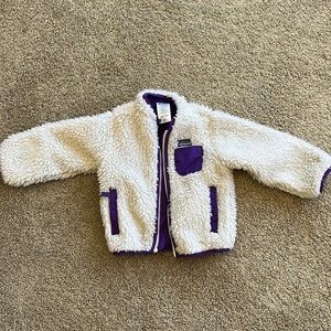 Patagonia 2T Retro X jacket. Purple/off white. Excellent condition.